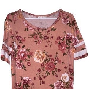 Heart and hips floral shirt